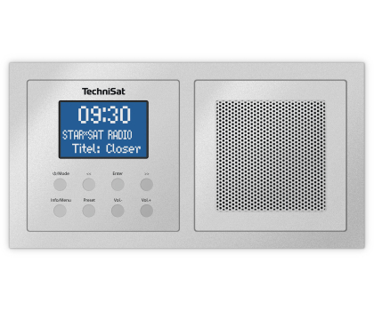 Radio i budzik TechniSat RADIO DAB+ TECHNISAT DIGITRADIO UP 1, srebrny #
